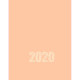 Ежедневник 2020 Buromax A5 Crayon BM.2107_Персиковый