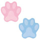 Бумага для заметок с липким слоем 70*70 50л. Axent Paw 2481-A_Голубой