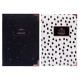 Ежедневник А5 YES недатированный мягк. 160л. Margot Black&White 252***_Белый (252088)