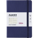 Ежедневник 2024 А5 Axent Partner Lines 8815-24-A_Синий темный