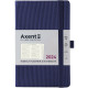 Еженедельник 2024 Axent 12,5*19,5 Partner Lines 8515-24_Синий темный
