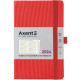 Еженедельник 2024 Axent 12,5*19,5 Partner Lines 8515-24_Красный яркий