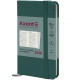 Еженедельник 2026 А6 (9*15) Axent Pocket Strong 8508-26-**-A_Малахитовый