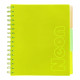 Тетрадь на спирали В5 120л. Buromax пластиковая обложка, 3 разделителя Neon кл. BM.24359911-**_Желтый