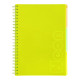Тетрадь на спирали А4 120л. Buromax пластиковая обложка, 3 разделителя Neon кл. BM.24349911-**_Желтый