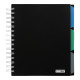 Тетрадь на спирали В5 120л. Buromax пластиковая обложка, 3 разделителя Classic кл. BM.24355911-**_Черный