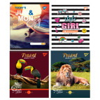 Тетрадь школьная А5+ 168*203мм 24 листа 1 Вересня Yes обложка микс