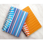 Блокнот на спирали А6 60л. пластиковая обложка 501/502/503