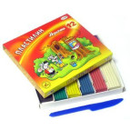 Пластилин 12 цв. ГАММА Мультики 240г со стеком 280018