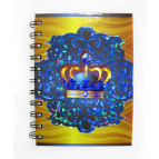 Блокнот на спирали А6 72л. твердая картонная обложка 1031