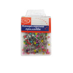 Булавки LKC 150шт с цв. головками в пластиковом футляре 1022