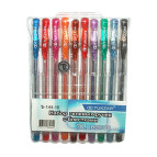 Ручки гелевые Tukzar набор 10шт с блестками Tz-144-10