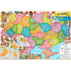 Карта Иллюстрированная карта Украины 65*45см А2 Ламинация М1:2200000