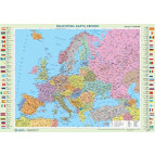 Карта Политическая карта Европы 65*45см А2 Картон М1:10000000