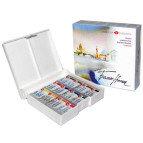 Краска акварельная - ЗХК Невская Палитра Белые Ночи набор 12цв. в кюветах+пластиковый пенал 1942036