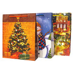 Пакет подарочный бумажный 23*26см SD-D-** Новогодний в ассортименте
