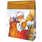 Пакет подарочный бумажный 28*30см SD-C-** Новогодний
