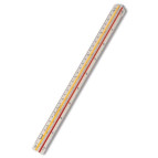 Линейка масштабная ROTRING в футляре  ГЕОДЕЗИЧЕСКАЯ (6) R8020230