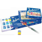 Краски акварельные ГАММА Студия набор 24цв. в кюветах 215001