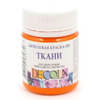 Краска акриловая для ткани ЗХК Невская Палитра DECOLA 50мл Оранжевая 4128315