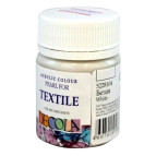 Краска акриловая для ткани ЗХК Невская Палитра DECOLA 50мл перламутр Белый 5228104