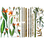 Декупажная карта-бумага 50*70см 90711 Бамбук и Тропические цветы