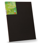 Холст на подрамнике Rosa Gallery 30*40см хлопок, Черный грунт, мелкое зерно