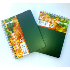 Блокнот на спирали А6 80л. пластиковая обложка YES Officeline 680325