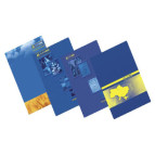 Тетрадь А4 96л. твердая картонная обложка офсет ламинат Buromax кл. 2400