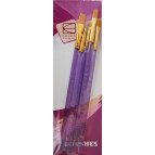 Набор кистей синтетика плоские 5шт KOLOS 7009