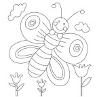 Картина раскраска с контурами на холсте, с красками 1 ВЕРЕСНЯ 15*15см Бабочка 950377