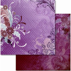 Бумага для скрапбукинга URSUS 30.5*30.5см Премиум с глитттером Мотив 26 UR-70310026R