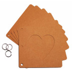 Заготовка для альбома 20*20,5см 6ст Сердце 1