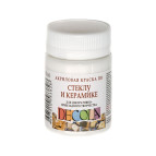 Краска акриловая для стекла и керамики ЗХК Невская Палитра DECOLA 50мл Белая 4028104