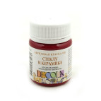 Краска акриловая для стекла и керамики ЗХК Невская Палитра DECOLA 50мл Карминовая 4028319