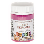 Краска акриловая для стекла и керамики ЗХК Невская Палитра DECOLA 50мл Розовая светлая 4028335