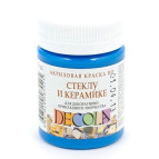 Краска акриловая для стекла и керамики ЗХК Невская Палитра DECOLA 50мл Синяя светлая 4028520