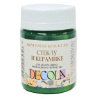 Краска акриловая для стекла и керамики ЗХК Невская Палитра DECOLA 50мл Зеленая темная 4028710