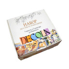 Краски акриловые по стеклу и керамике ЗХК DECOLA набор 5цв. по 20мл с контурами растворителем 4041176