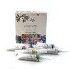 Контуры для тканей ЗХК Невская Палитра DECOLA набор 6цв. по 18мл Перламутр