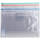 Папка-конверт А4 на молнии Buromax прозрачный 3946