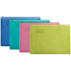 Папка-конверт А4 на молнии Buromax с расширением по дну 3951