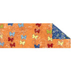 Картон двухсторонний URSUS 20*30 300г Оранжевый Мотив Бабочки UR-12272205R