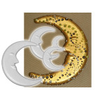 Заготовка для декорирования пенопласт Месяц 32см BOVELACCI BV-000002004