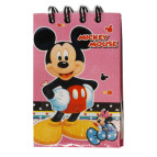 Блокнот на спирали 8*10см 80л. твердая картонная обложка DSN B303/304