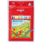 Мелки для рисования цветные, восковые MINGDA 18цв. MD-302B