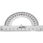 Транспортир прозрачный 10см АТЛАС К9010/9011