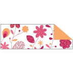 Картон цветной URSUS 20*30 300г Цветочный орнамент. Кантри. Оранжево-розовый UR-12642202R