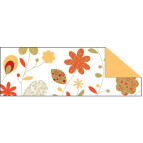 Картон цветной URSUS 20*30 300г Цветочный орнамент. Кантри. Оранжево-зеленый UR-12642201R