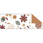 Картон цветной URSUS 20*30 300г Цветочный орнамент. Кантри. Коричневый нефтяной UR-12642205R